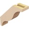Ekena Millwork 3-inch W x 10-inch D x 10-inch H Funston Rough Cedar Woodgrain TimberThane Knee Brace, Primed BRCUR03X10X10FSTRCPR - alternate 5
